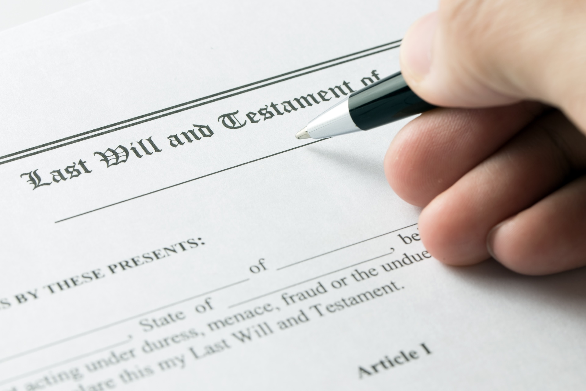 Last will and testament